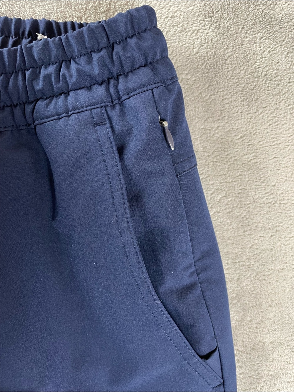 Stretch Tech Go H2O Navy Blue Size M Drawstring Shorts Pockets Elastic Waist - Picture 3 of 14